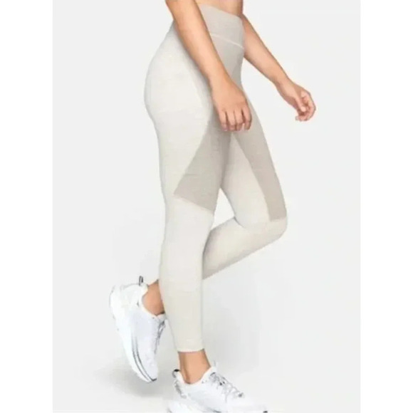 Outdoor Voices Womens Size Small Tech Sweat Two Tone Beige - Picture 2 of 9